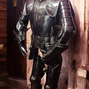 Wearable Medieval Knight Templar Armor Suit: Crusader Costume with Shield