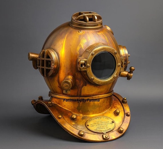 米海軍マークV潜水ヘルメットレプリカ：海事装飾 - Etsy 日本