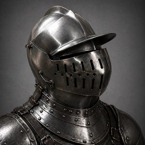Medieval Wearable Knight Bascinet Close Barbuta Helmet: Polished Steel Warrior Armor, LARP Cosplay