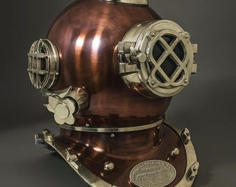 アメリカ海軍 潜水ヘルメット MARK V 米海軍潜水ヘルメット MARK V：モース潜水器具レプリカ - Etsy 日本