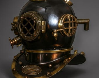 米海軍潜水ヘルメット MARK V：モース潜水器具レプリカ - Etsy 日本