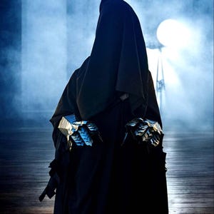 Nazgûl Ringwraith Costume – Black Rider Robes-Cloak | Dark Fantasy Cosplay Outfit | Witch King Gown | Perfect for Halloween & LARP