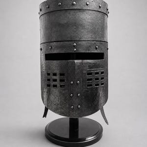 Medieval Black Knight Helmet Battle-Ready 18-Gauge Steel Armor - LOTR Monty Python Inspired