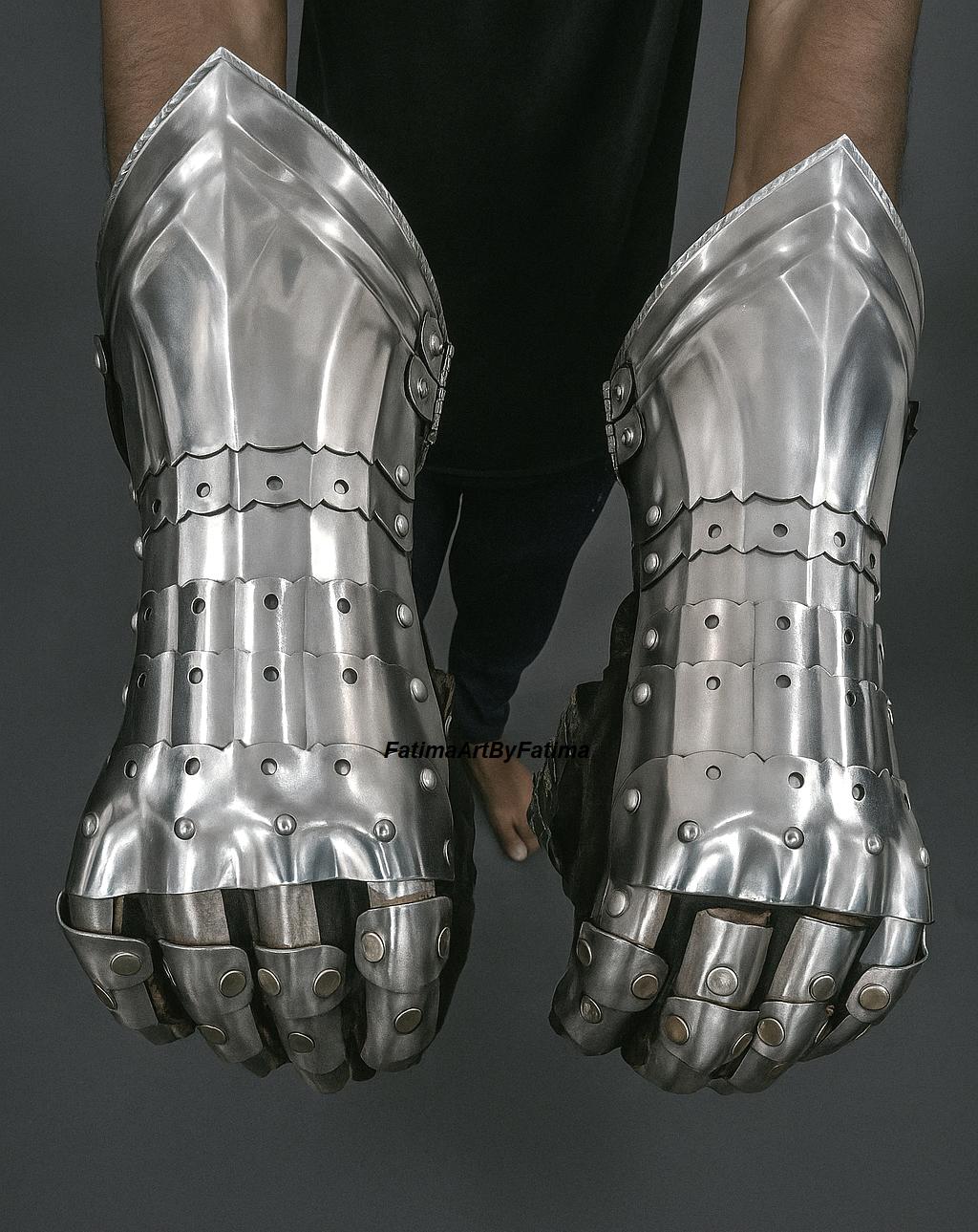 Medieval Knight Steel Gauntlets: Functional Gothic Armor Gloves - Etsy