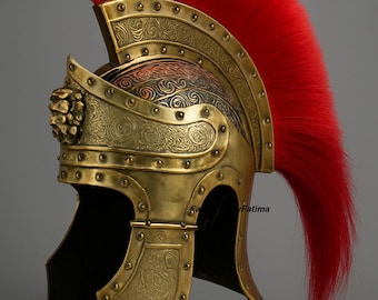 Mittelalterlicher Spartan Roman Griechischer Centurio Gladiator Helm - Stahl SCA LARP Cosplay Kostüm