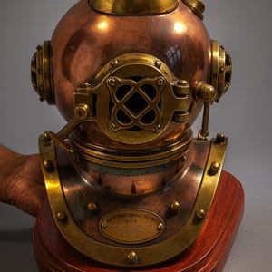 Antiek messing replica Amerikaanse marine Mark V Divers duikhelm - nautisch decor