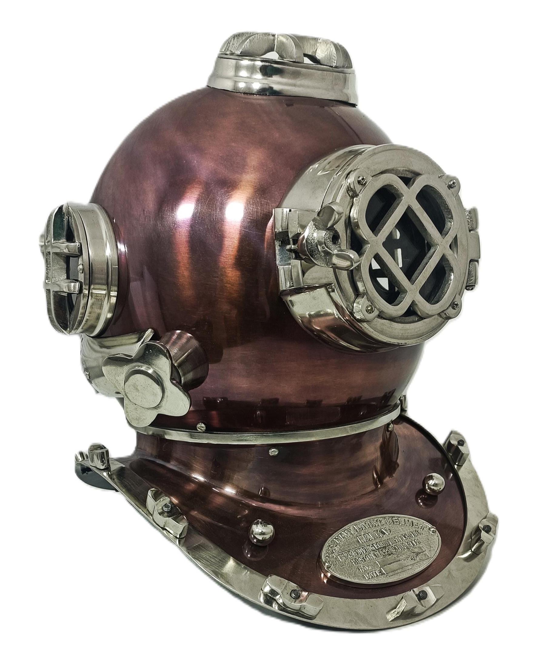 スタンド付きマークVダイビングヘルメットレプリカ