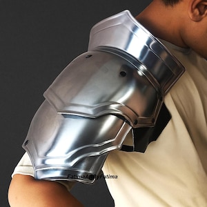 Espauliers d'armure d'épaule en acier médiévale - armure de cosplay GN, costume Renaissance