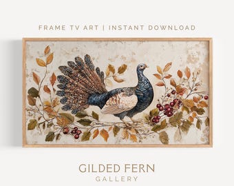 Thanksgiving Turkey Frame TV Art (Digital Download)