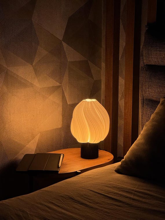 Unique Night Lamp for Bedroom Office or Living Room Decor Warm