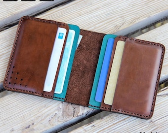 Padrão de carteira de couro minimalista, modelo de porta-cartões faça você mesmo, carteira de bolso svg e pdf, ideia de presente de couro feito à mão, padrão de couro cricut