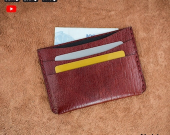 molde de porta-cartões de couro, molde de porta-cartões com 4 bolsos, porta-cartões svg e pdf, capa de couro para cartões faça você mesmo, corte a laser e à mão