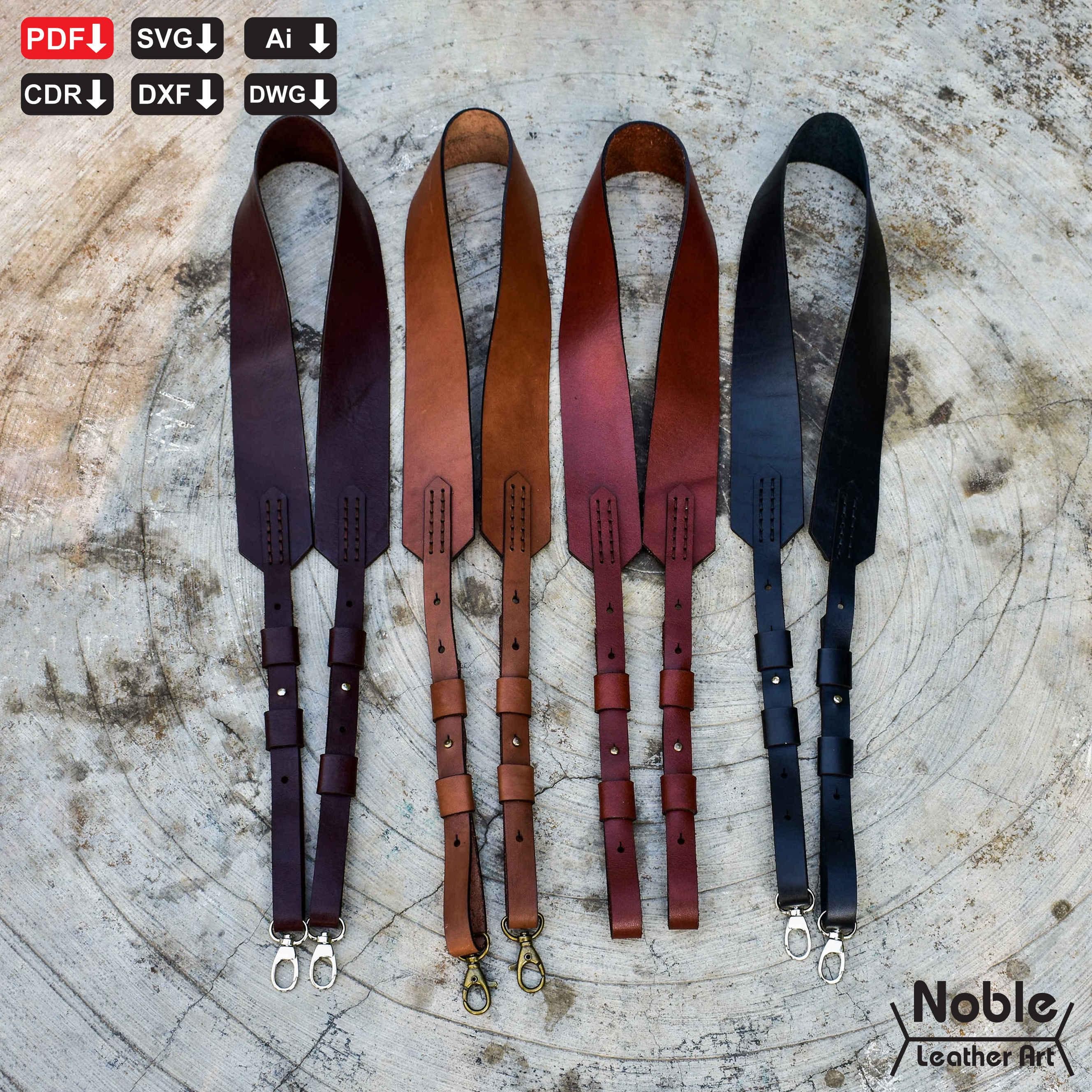 Leather Camera Strap Pattern, Camera Harness Template, Dslr Neck Strap ...