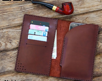 phone wallet case pattern, diy phone cover with card & cash slots, leather phone case template, svg and pdf for laser and hand cut