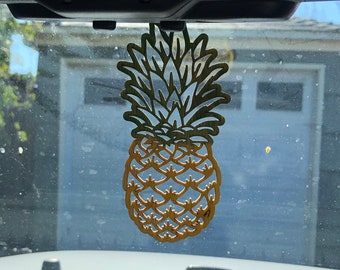 Pineapple charm for car mirror hanger pineapple car accessory for mirror wood pineapple review mirror hanger