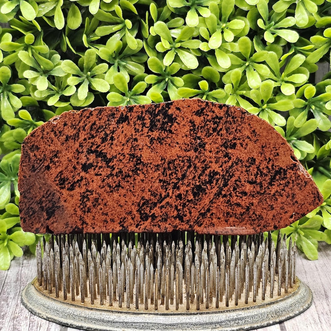 マホガニー黒曜石-ガラスビュート、オレゴン州 - 粗い宝石スラブ - 未