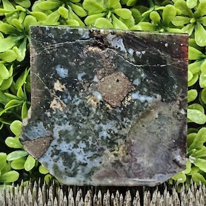 Maury Mountain Moss Agate - Rough Lapidary Slab - Unpolished