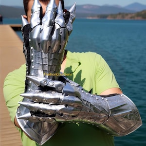 Middeleeuwse Ets Handschoenen Nazgul Heksen Koning Schurk Handschoenen Ring Wraith Cosplay Halloween Kostuum