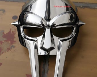 MF DOOM Inspired Metal Mask – Rap Icon Cosplay Mask | Hip