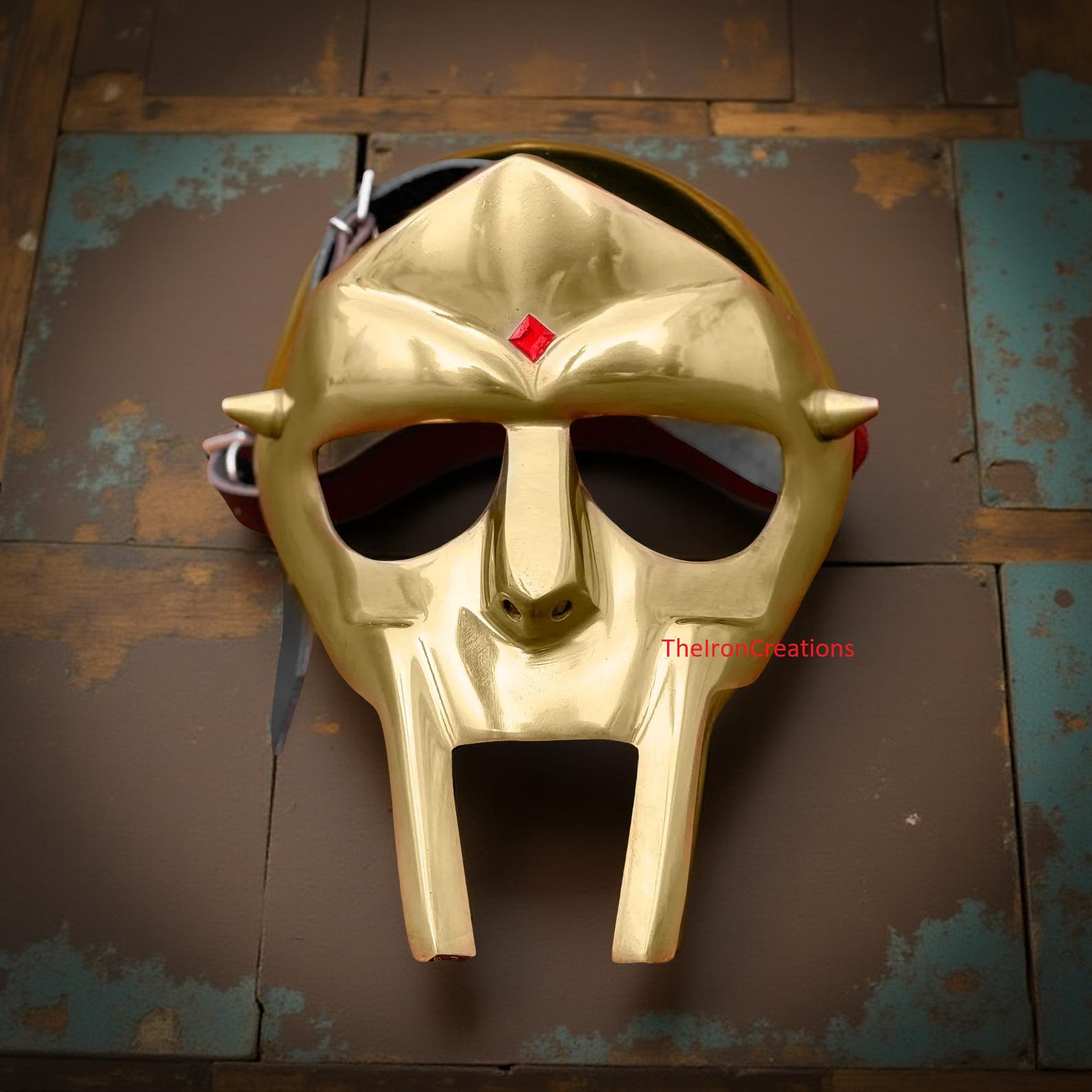 MF DOOM Inspired Steel Mask – Hip-hop Collector Prop, Halloween