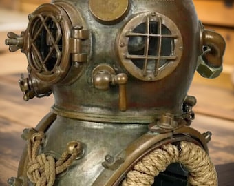 マークV米海軍潜水ヘルメットレプリカ、頑丈なスチール、真鍮 