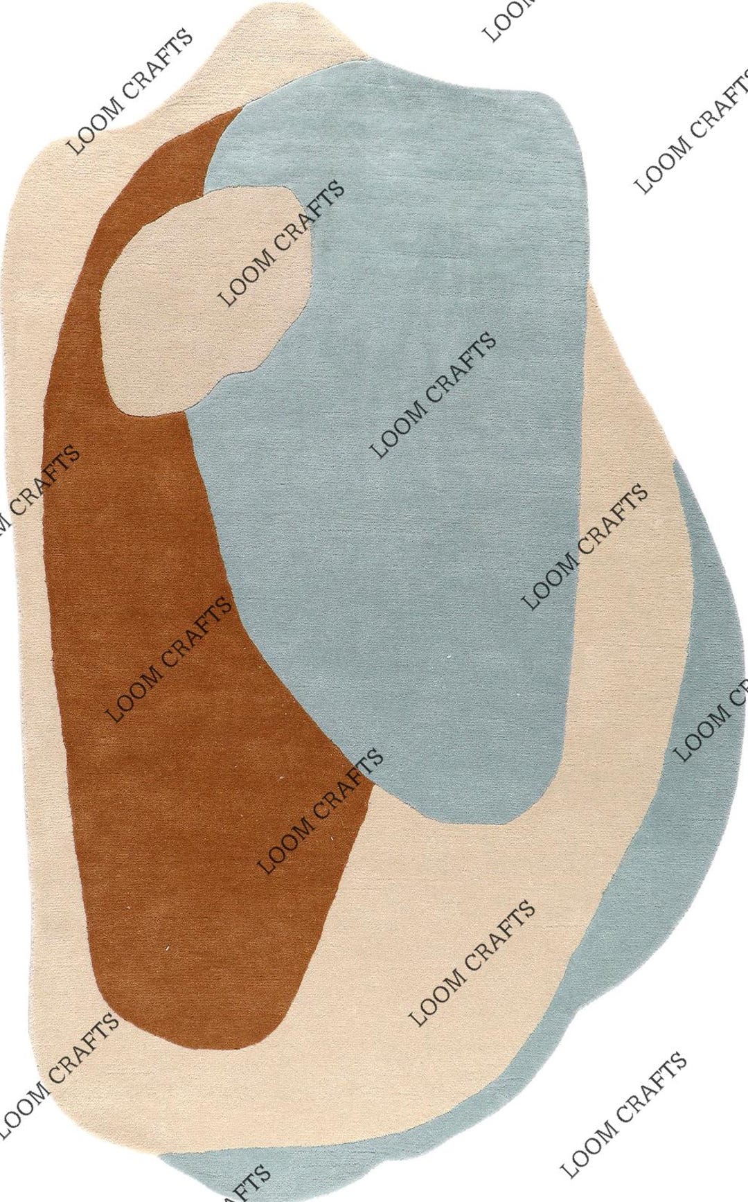 Hand Tufted Abstract Wool Rug – Modern Sculptural Design - Etsy