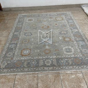 Oushak Rug 9x12 – Hand Knotted Turkish Wool Carpet – Soft Elegant Floor Rug Area rugs
