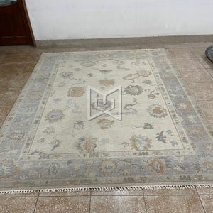 Oushak Rug 9x12 – Hand Knotted Turkish Wool Carpet – Soft Elegant Floor Rug Area rugs