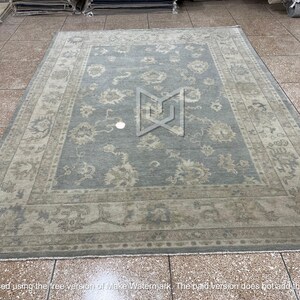 Oushak Rug 9x12 – Hand Knotted Turkish Wool Carpet – Soft Elegant Floor Rug Area rugs