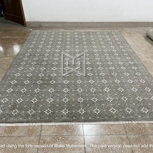 Oushak Rug 9x12 – Hand Knotted Turkish Wool Carpet – Soft Elegant Floor Rug Area rugs