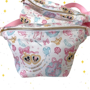 Magical World Minnie Mickey Castle Disney Park Fanny Pack
