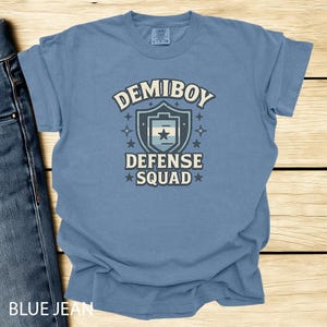 Demiboy Defense Squad Comfort Colors Tee - LGBTQ+ Pride Shirt