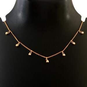 Dainty Cubic Zirconia 925 Sterling Silver Necklace - Gold Plated Pendant