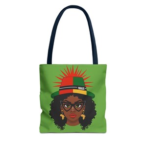 Ermächtigen Afrocentric Einkaufstasche | Anpassbare grüne Tasche für jeden Anlass, Geschenke für Freunde, umweltfreundliches Einkaufen, Statement-Design, sowie für ein Statement....