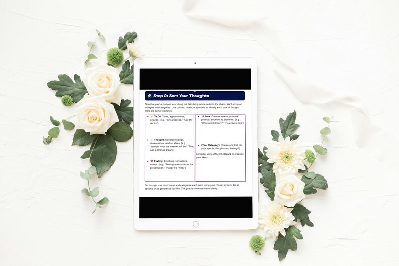 Mind Dump Worksheet | Cbt-based, Dyslexia-friendly, Printable ...