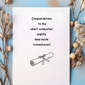 Funny Graduation Card, College Grad Gift, Class of 2025, Graduation Gift Funny, Hilarious Card, Snarky Card, Congrats Grad