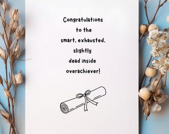 Funny Graduation Card, College Grad Gift, Class of 2025, Graduation Gift Funny, Hilarious Card, Snarky Card, Congrats Grad