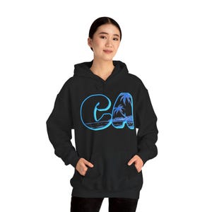 California Summer Vibes Hooded Sweatshirt, Cozy Beach Hoodie, Casual Unisex Sweatshirt, Travel Gift, Summer Paradise Wear
