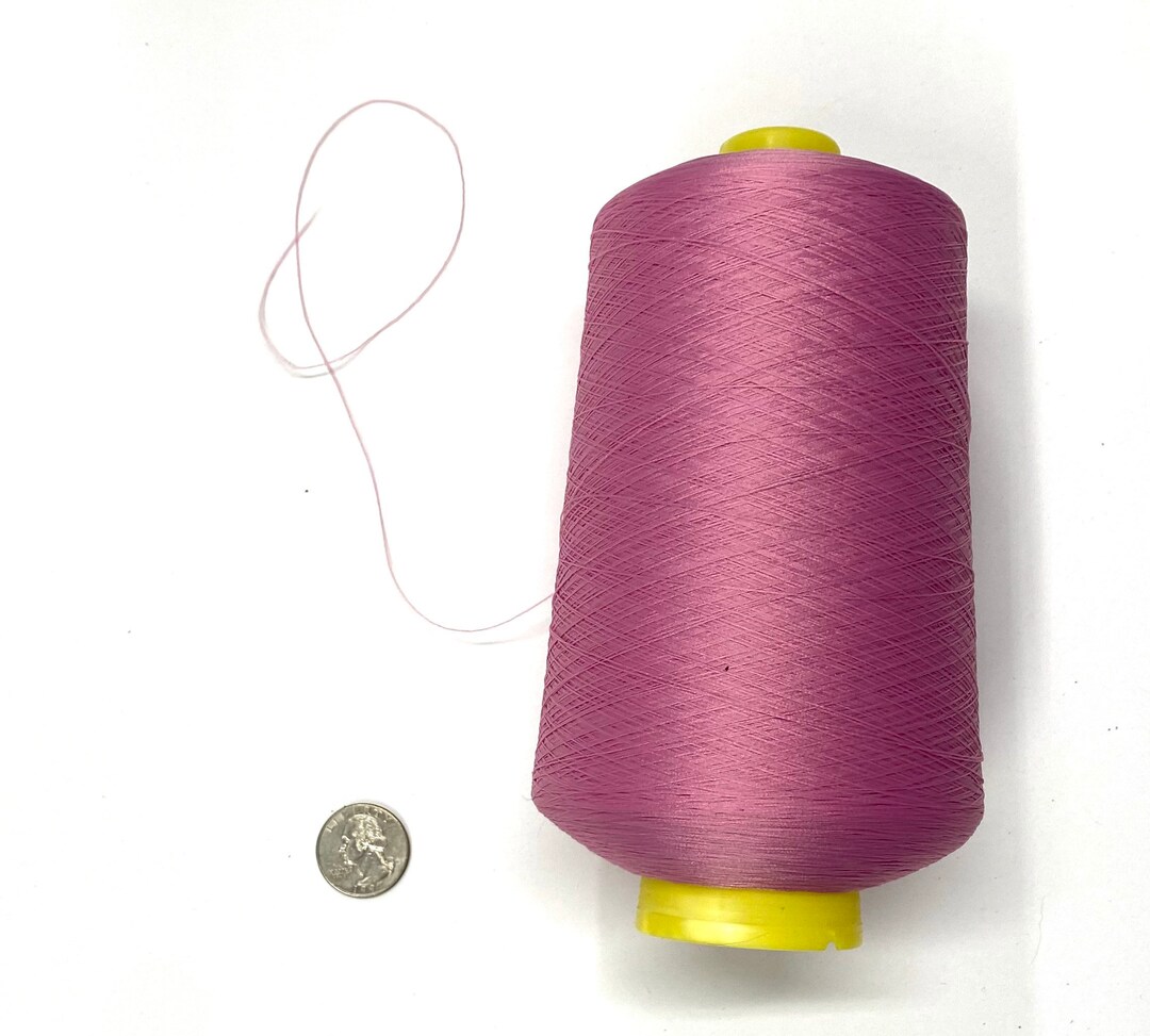 Poly Yarn Bulk Overlock Serger Light Pink Mauve Thread 8500 Yards Etsy