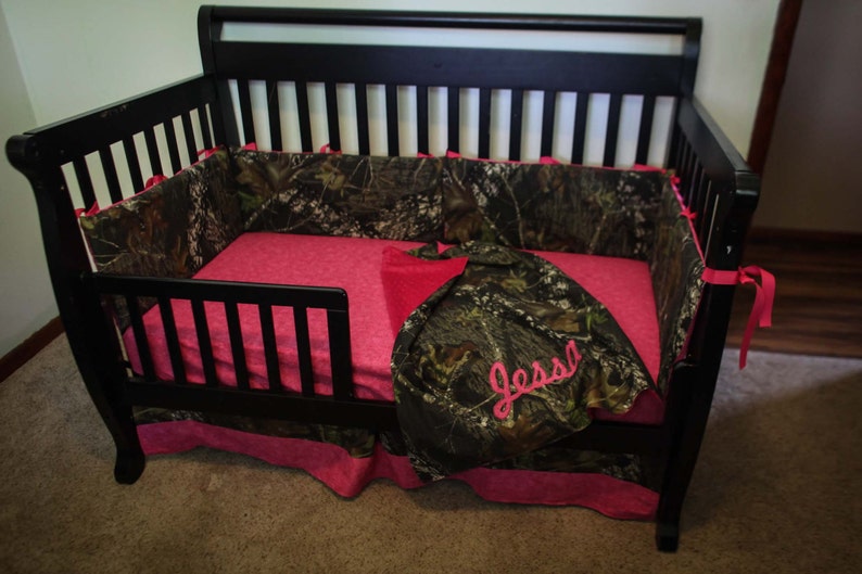 Custom 4 Piece Mossy Oak Bedding Hunter Camo Camouflage Crib Etsy