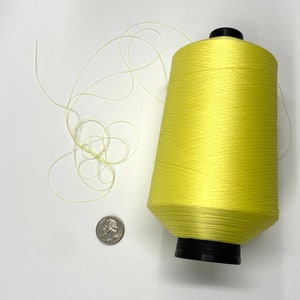 Poly yarn Bulk Overlock Serger Light Yellow Thread 8500 yards