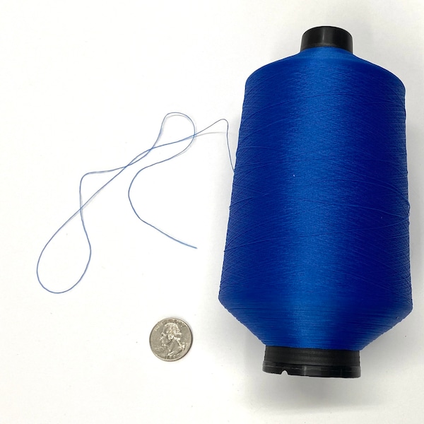 Poly yarn Bulk Overlock Serger Light Yale Blue Royal blue Thread 8500 yards