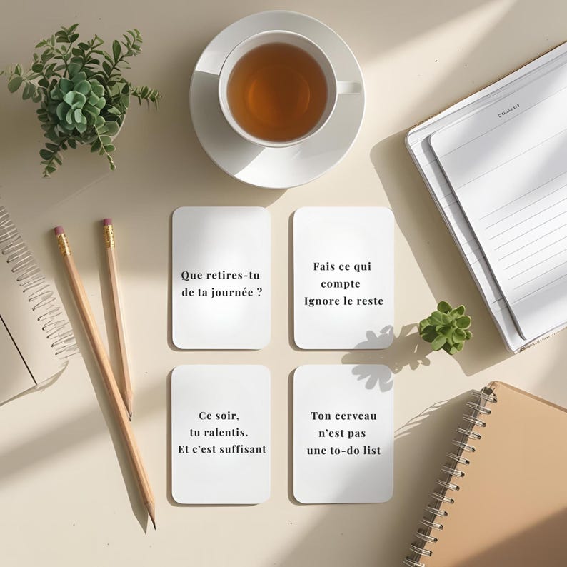 Cartes de routine personnalisées à imprimer – Bien-être, productivité, estime de soi – PDF en français à télécharger image 1