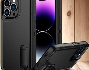 ToughArmor Kickstand Case – Rugged Heavy-Duty Protection for iPhone XS to 16 Pro Max