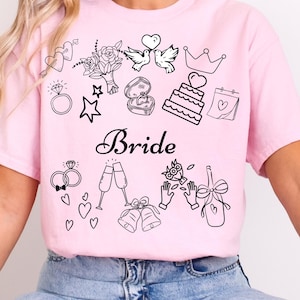 Bridesmaid Squad Goals Matching Shirts: Bachelorette Party Team Bride