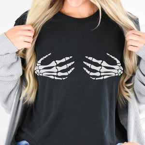 Skeleton Hands Shirt, Halloween Skeleton Shirt, Fall Shirt, Halloween Party Shirt, Gifts For Her, Halloween Gifts