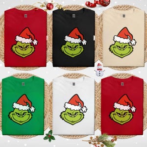 Camiseta navideña del Grinch, camiseta del árbol de Navidad del Grinch