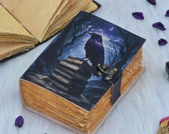 Diario de cuero de cuervo: Libro de hechizos góticos, Libro de las sombras