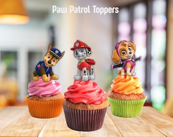 Paw Patrol cupcake toppers