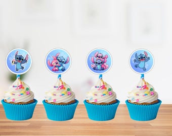 Lilo and Sticht Toppers for Cupcakes